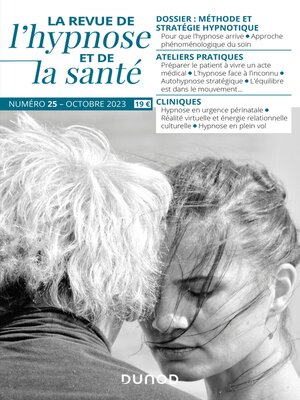 cover image of Revue de l'hypnose et de la santé N°25--4/2023